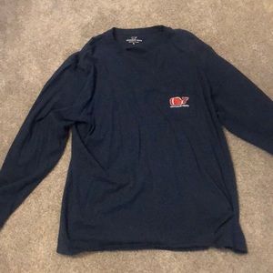 Navy vineyard vines football long sleeve
